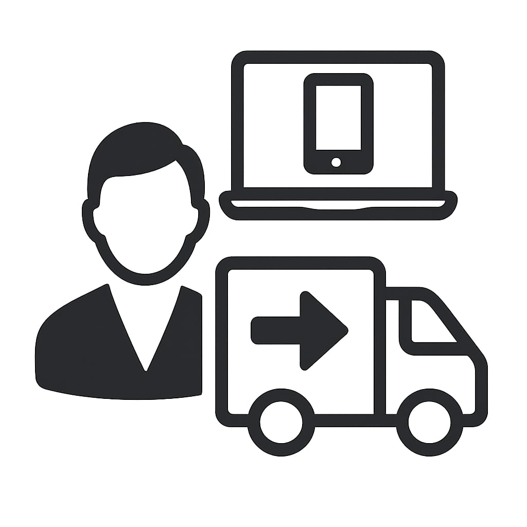 Ich möchte, dass das Gerät abgeholt wird und nach der Reparatur wieder geliefert.